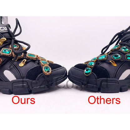 Trainers Rhinestone Sneakers Women Platform Thick Sole Muffin Flats Diamond Elevator Creepers Shoes High Quality Mesh Crystal