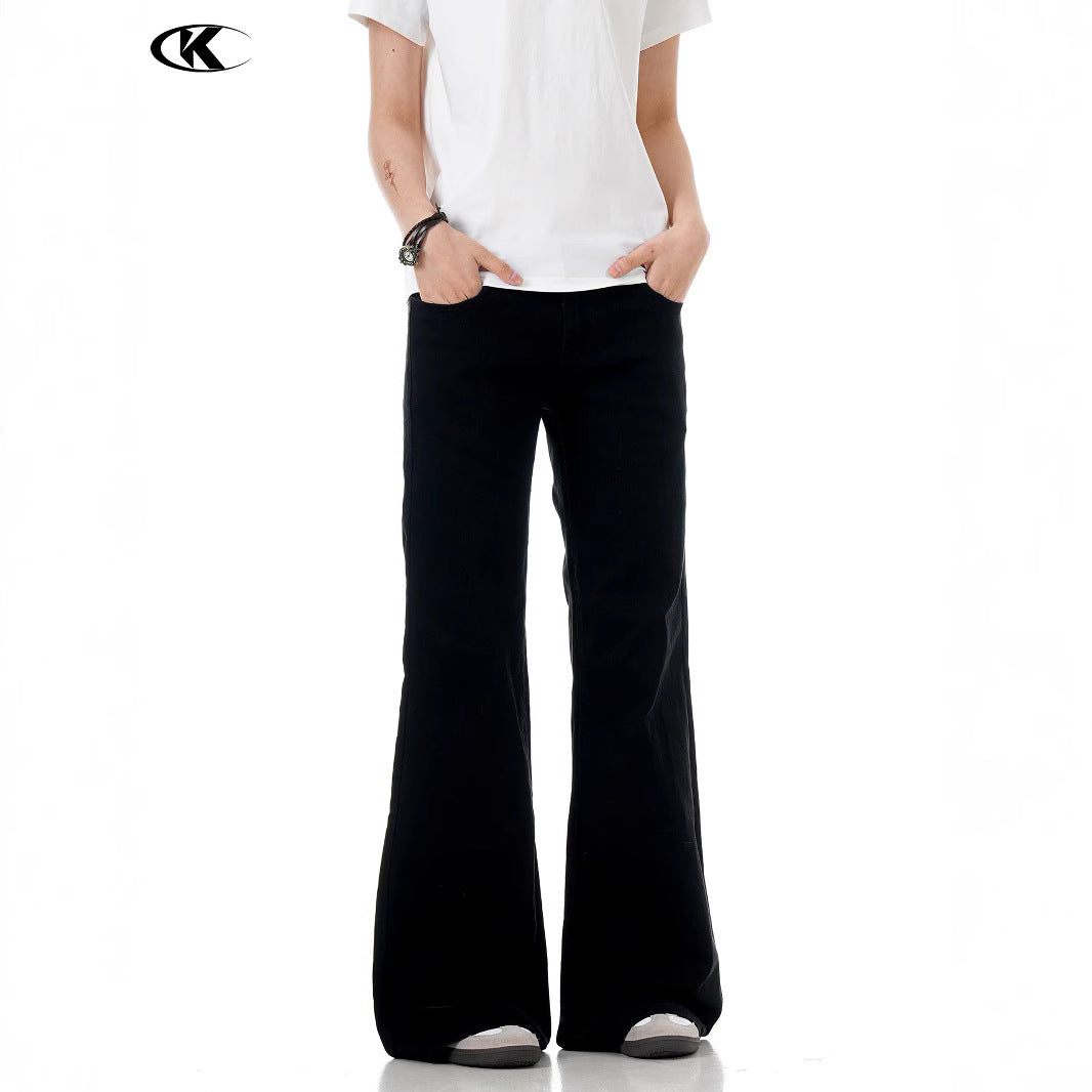 Simple Clean Fit Loose and Slimming Long Trousers