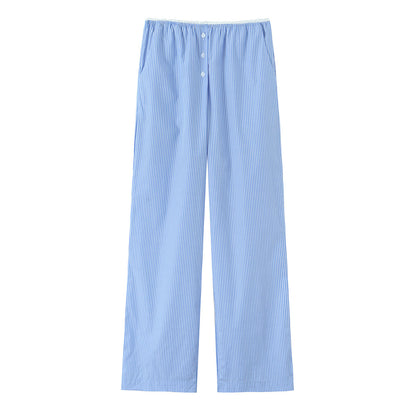 Stripe Loose Wide Leg Trousers