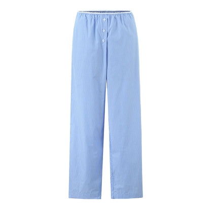 Stripe Loose Wide Leg Trousers