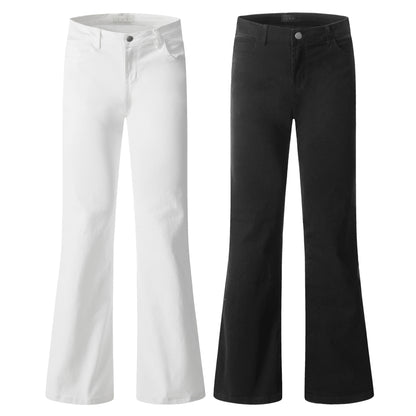 Simple Clean Fit Loose and Slimming Long Trousers