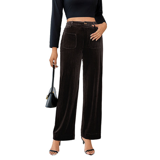 Women's Long Pants Straight Leg Trousers