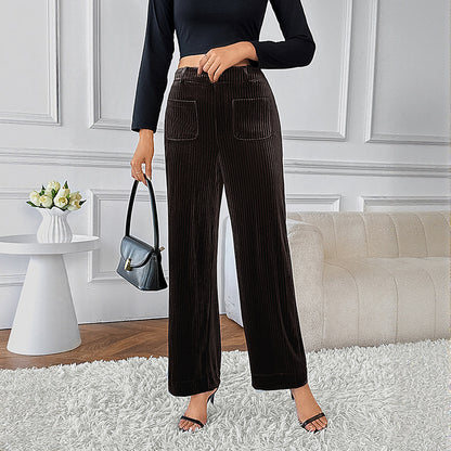 Women's Long Pants Straight Leg Trousers