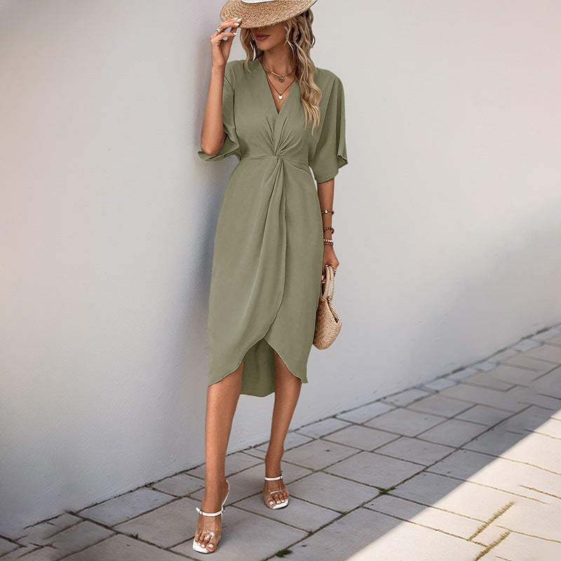 Irregular dresses for European and American women's clothing